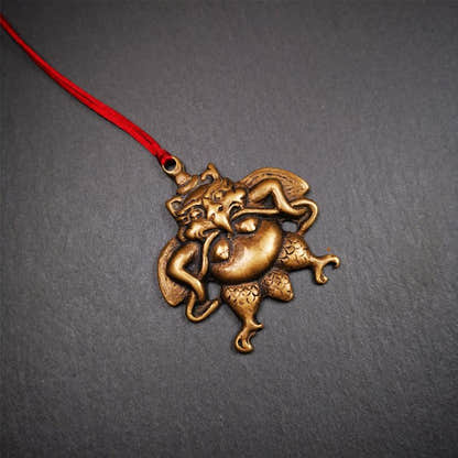 Garuda Amulet - 2.16" - Tibetan Buddhist amulet, view 5
