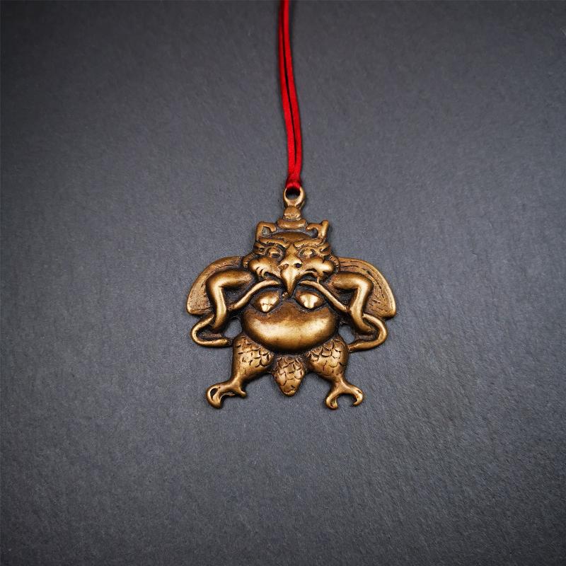 Garuda Amulet - 2.16" - Tibetan Buddhist amulet, view 6
