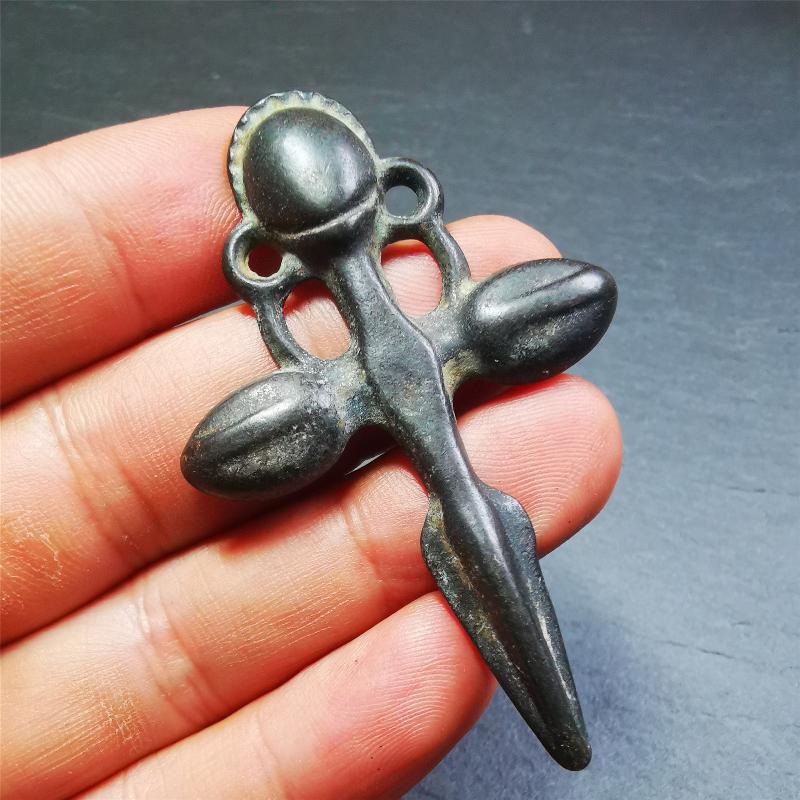 Cross vajra Phurba - 2.6" - Tibetan Buddhist vajra, view 5