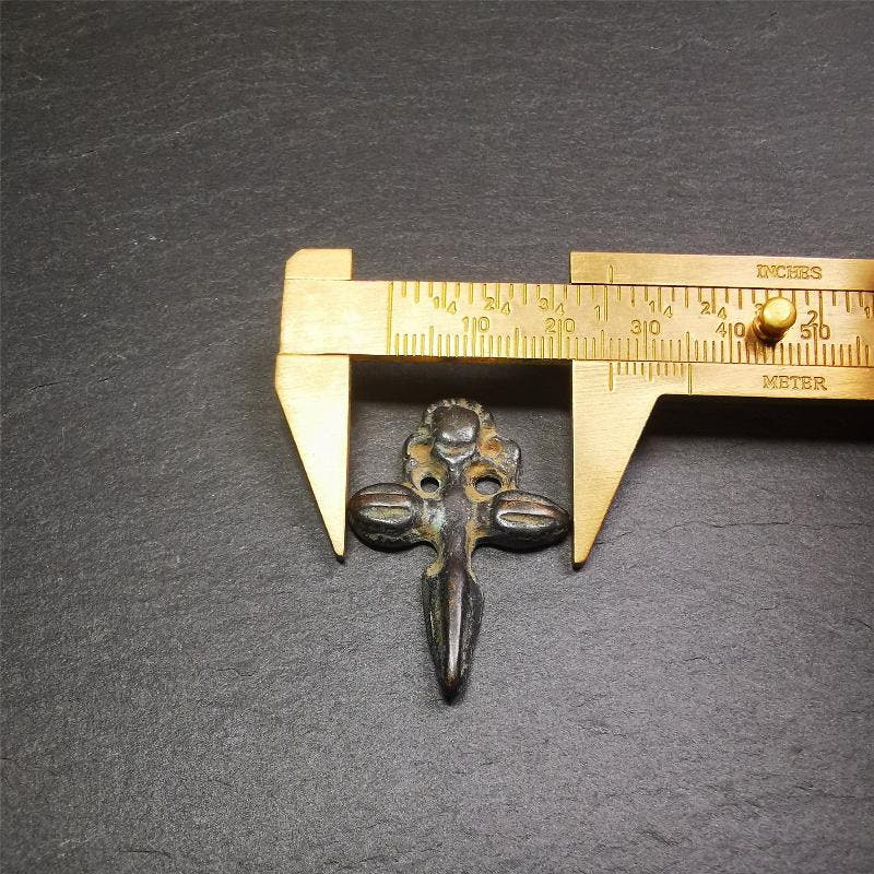 Cross vajra Phurba - 1.57" - Tibetan Buddhist vajra, view 9