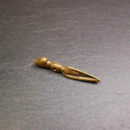 Phurba Pendant- 1.85" - Tibetan Buddhist art, view 5