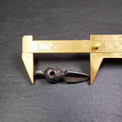 Skull Phurba - 1.77" - Tibetan Buddhist art, view 10