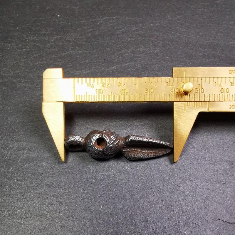 Skull Phurba - 1.77" - Tibetan Buddhist art, view 10
