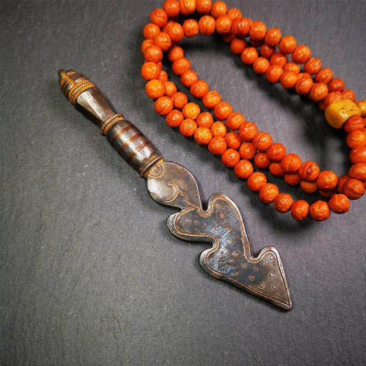 Snake Spear - Tibetan Buddhist art, front view