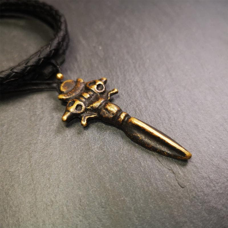 Cross Vajra Phurba 2.36" - Tibetan Buddhist vajra, view 4