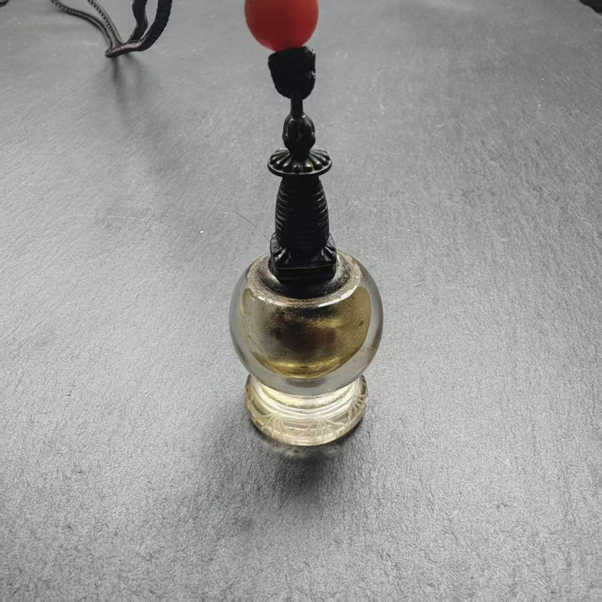 Buddhist Amulet,Crystal Stupa Pendant,Pagoda,Buddhist Tower,Gau Shrine - Tibetan Buddhist amulet, view 8