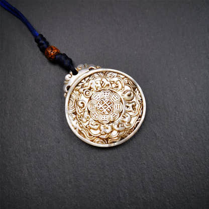 Shell Melong 1.5" - Tibetan Buddhist art, view 5