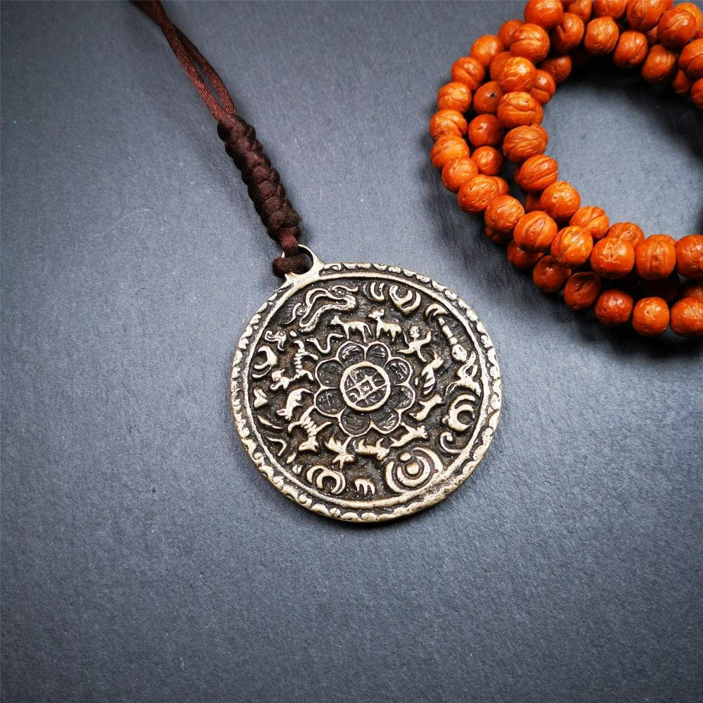 Old Melong 2.12" - Tibetan Buddhist art, front view