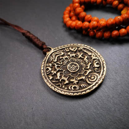 Old Melong 2.12" - Tibetan Buddhist art, close-up detail