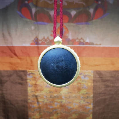 Om Melong Amulet 2.52" - Tibetan Buddhist amulet, view 8