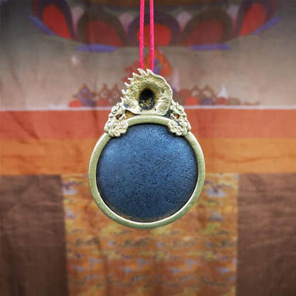 Mahakala Om Melong 2.56" - Tibetan Buddhist art, view 11