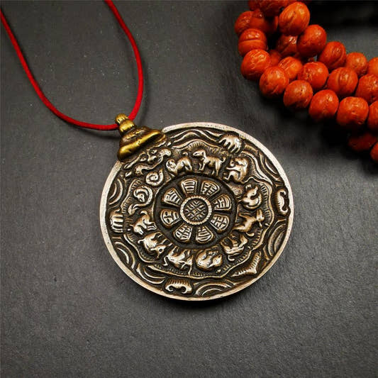 Old Melong 1.97" - Tibetan Buddhist art, front view