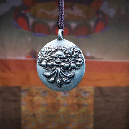 Kirtimukha Melong 1.77" - Tibetan Buddhist art, view 9