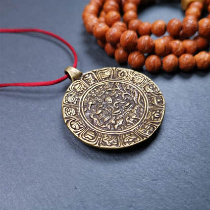 Longevity Melong 1.57" - Tibetan Buddhist art, view 4