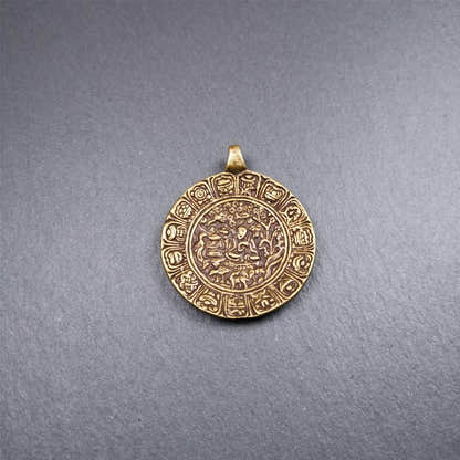 Longevity Melong 1.57" - Tibetan Buddhist art, view 10