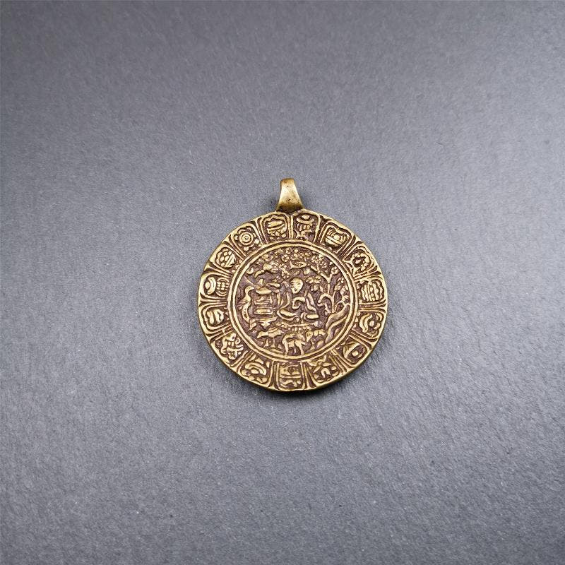 Longevity Melong 1.57" - Tibetan Buddhist art, view 10