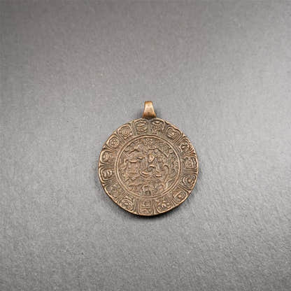 Old Longevity Melong 1.57" - Tibetan Buddhist art, view 9