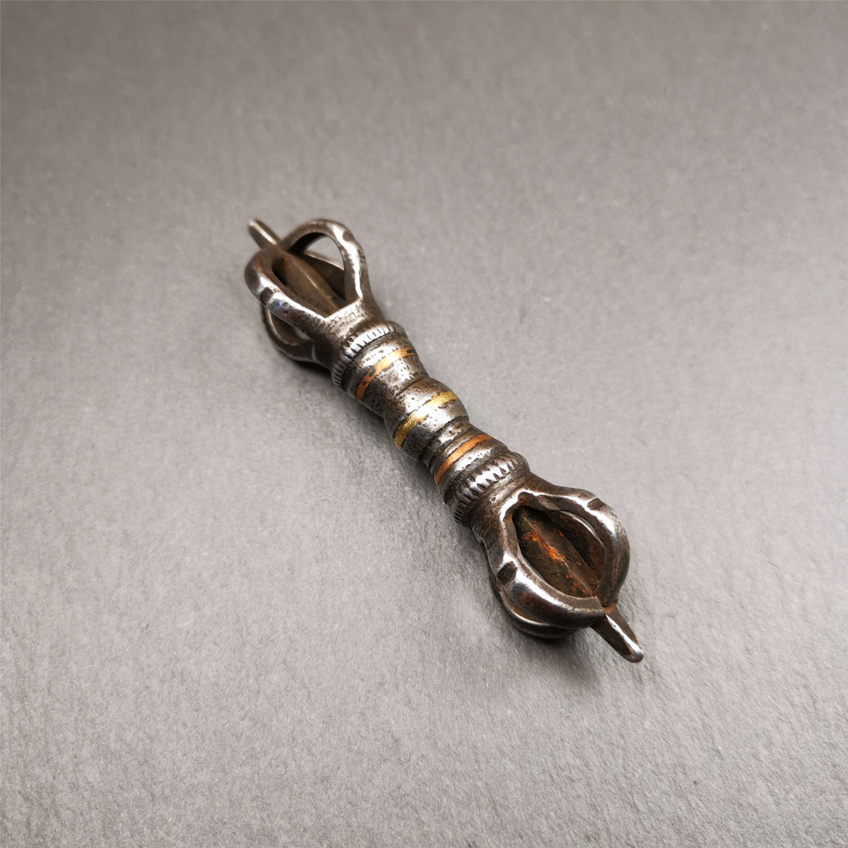 Five-Pronged Vajra 2.95" - Tibetan Buddhist vajra, view 5