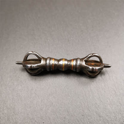 Five-Pronged Vajra 2.95" - Tibetan Buddhist vajra, view 6