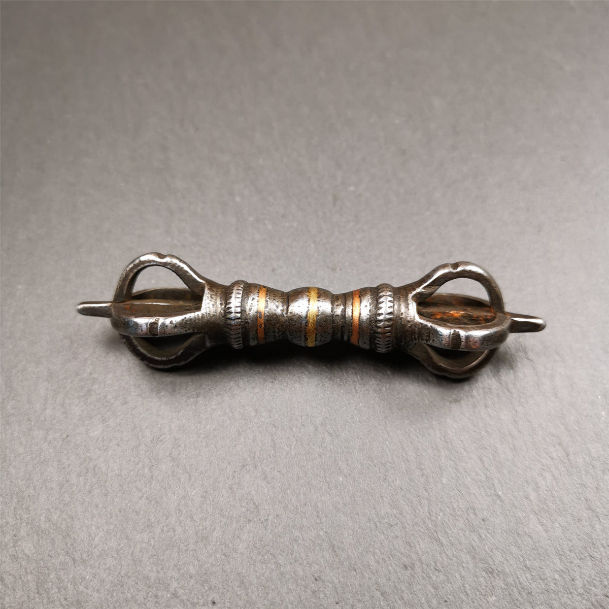 Five-Pronged Vajra 2.95" - Tibetan Buddhist vajra, view 6