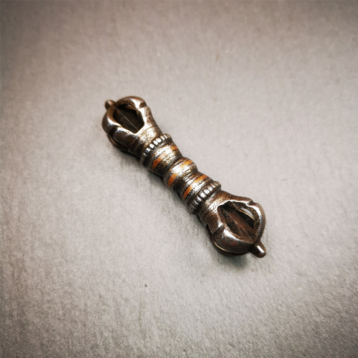Five-Pronged Vajra 2.36" - Tibetan Buddhist vajra, view 5