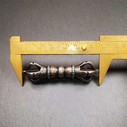 Five-Pronged Vajra 2.36" - Tibetan Buddhist vajra, view 8