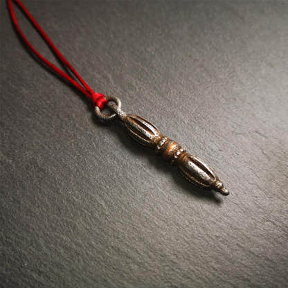Nine-pronged Vajra Pendant 1.97" - Tibetan Buddhist vajra, view 5