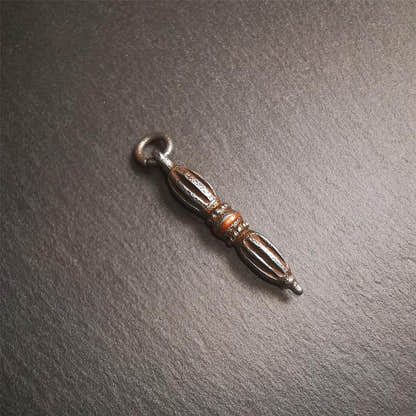 Nine-pronged Vajra Pendant 1.97" - Tibetan Buddhist vajra, view 7