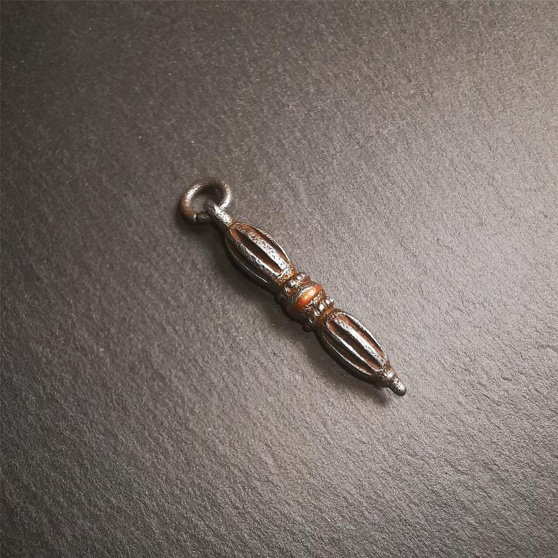 Nine-pronged Vajra Pendant 1.97" - Tibetan Buddhist vajra, view 7