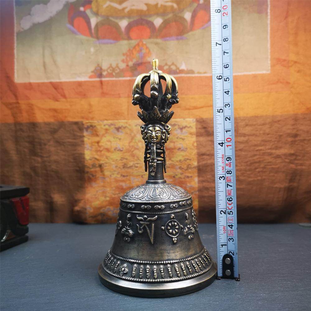 Vintage Vajra and Bell Set - Tibetan Buddhist vajra, view 7