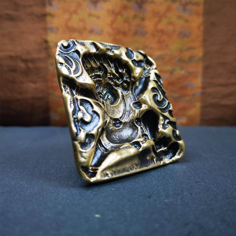 Old Vajrapani Tsa Tsa Mold 2.36“ - Tibetan tsa tsa mold, view 6