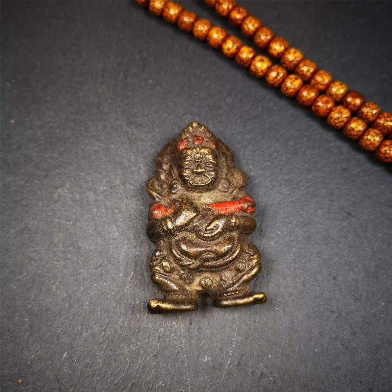 Panjaranata Mahakala Statue 2.28" - Tibetan Buddhist statue, front view