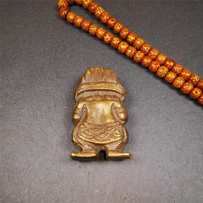 Panjaranata Mahakala Statue 2.28" - Tibetan Buddhist statue, detailed view
