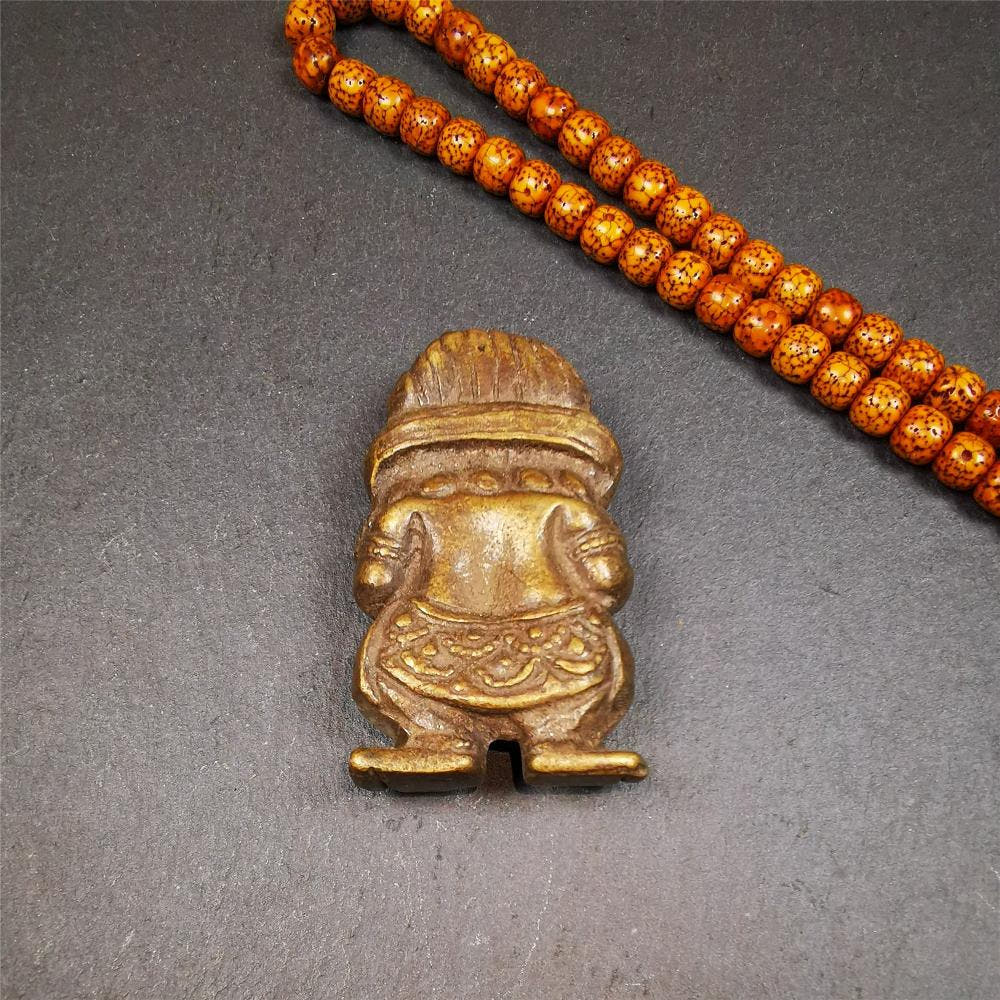 Panjaranata Mahakala Statue 2.28" - Tibetan Buddhist statue, detailed view