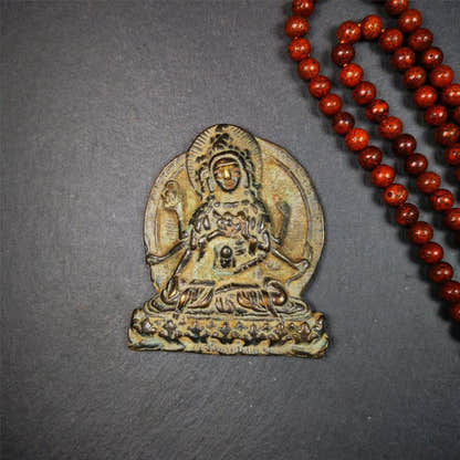 Usnisa Vijaya Statue 3.0" - Tibetan Buddhist statue, close-up detail