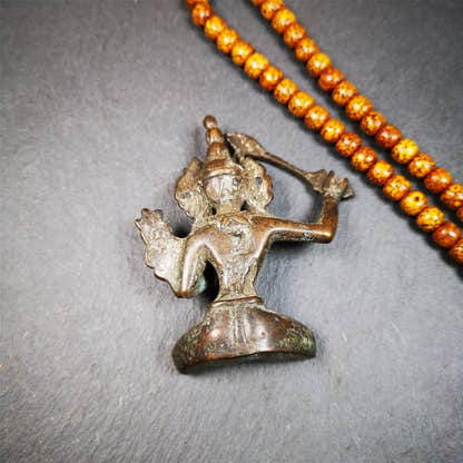 Manjusri 2.87" - Tibetan Buddhist statue, view 6