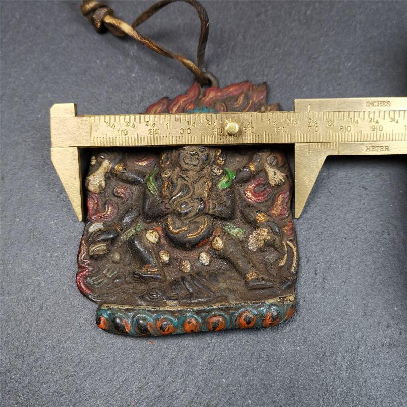 Mahakala Buddha Statue 3.55" - Tibetan Buddhist statue, view 9