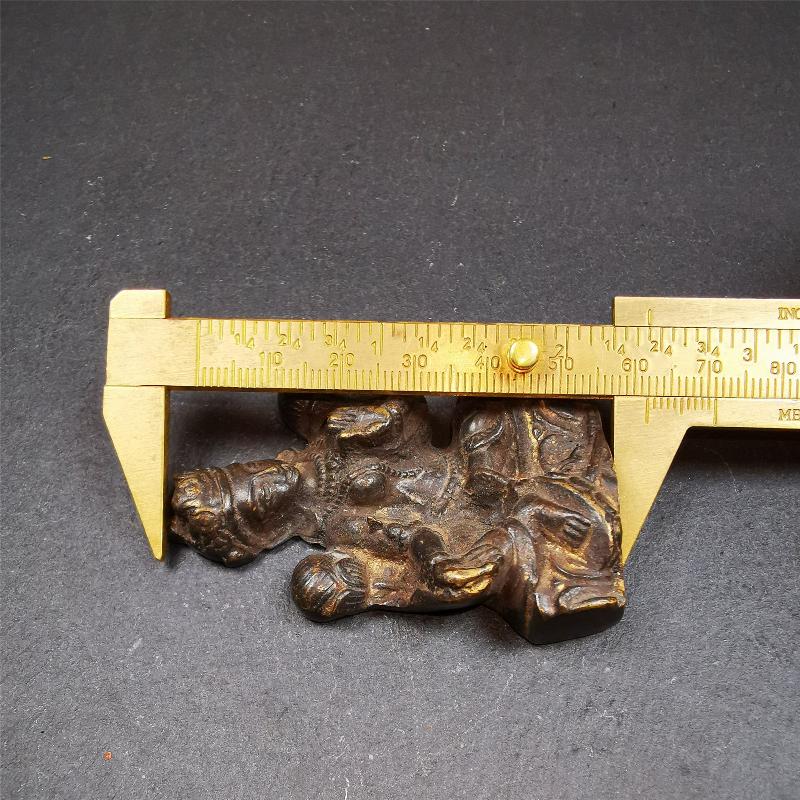 Green Tara 2.44" - Tibetan Buddhist statue, size reference