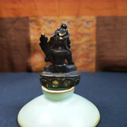 Green Tara 2.28" - Tibetan Buddhist statue, view 6