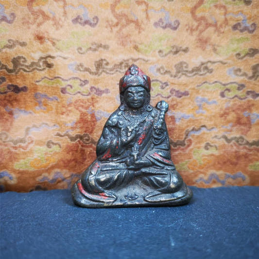 Guru Rinpoche 2.36" - Tibetan Buddhist art, front view