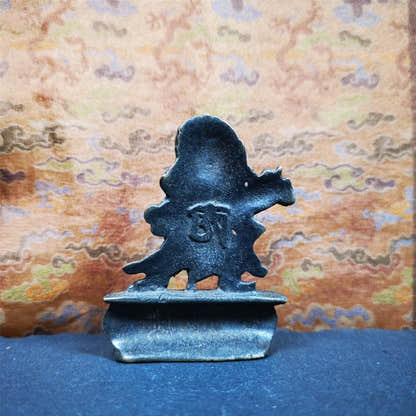 Vajrapani 2.52" - Tibetan Buddhist statue, detailed view