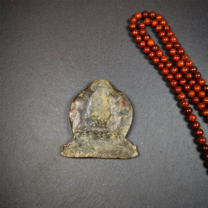 Je Tsongkhapa Statue 2.83" - Tibetan Buddhist statue, view 5
