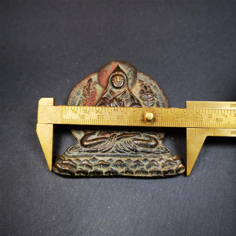 Je Tsongkhapa Statue 2.83" - Tibetan Buddhist statue, view 9