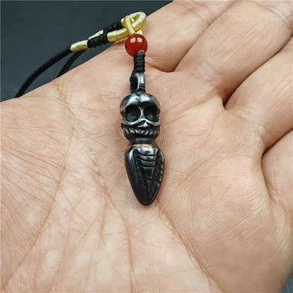 Skull Phurba 1.38" - Tibetan Buddhist art, view 9
