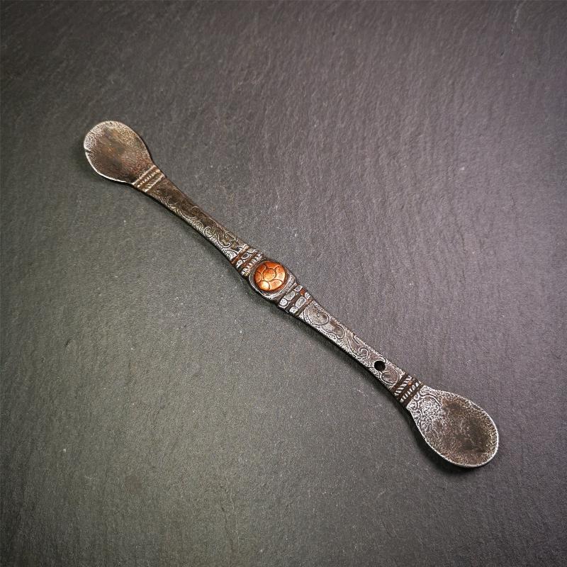 Large Size Offering Spoon 7.5" - Tibetan Buddhist art, view 5