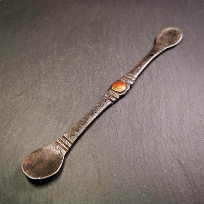Large Size Offering Spoon 7.5" - Tibetan Buddhist art, view 7