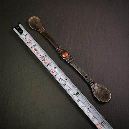 Large Size Offering Spoon 7.5" - Tibetan Buddhist art, view 8