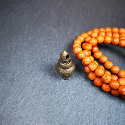 Stupa Gau Amulet 1.3" - Tibetan Buddhist amulet, view 7
