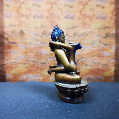 Samantabhadra in Yab Yum 2.4" - Tibetan Buddhist statue, view 4