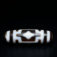 Cross Buddha Dzi Bead